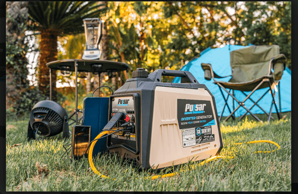 Pulsar Ultra Light Quiet 1600W Portable Gas Inverter Generator CARB Compliant 0.6-Gallon Fuel Tank