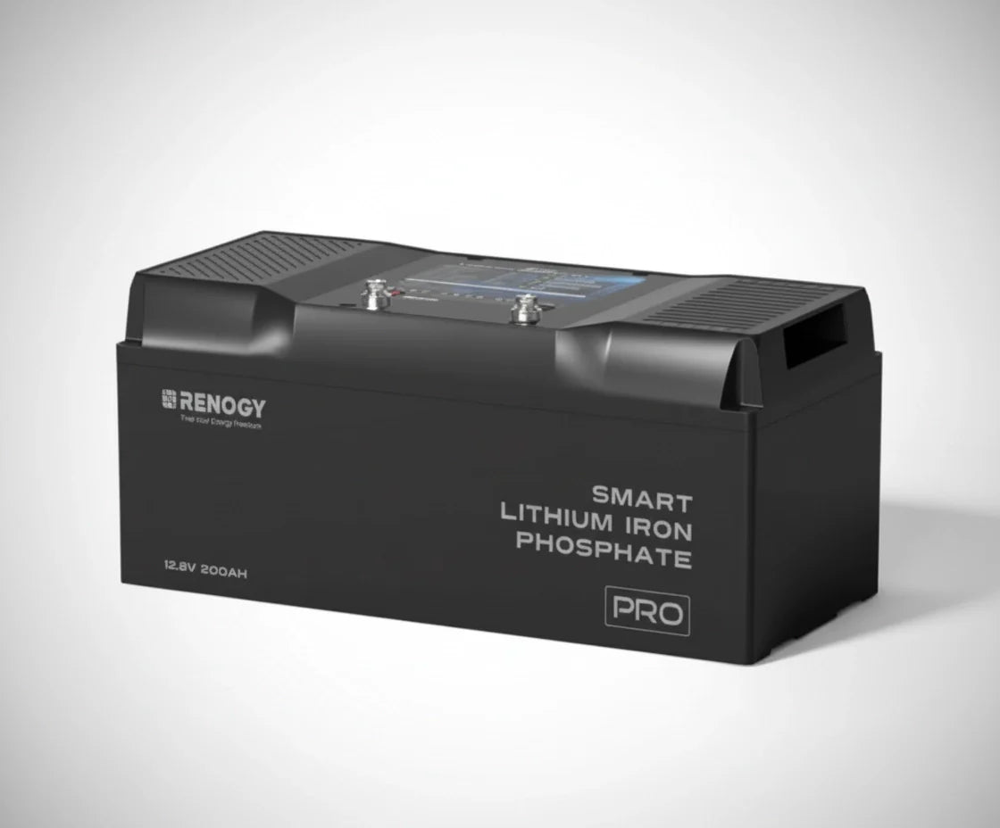 Pro- 12V 200Ah Smart Lithium Iron Phosphate Battery w/ Bluetooth & Self-Heating